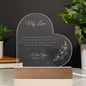 1pc Acrylic Night Light Gifts For - My Love, Created In God's Image