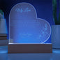 1pc Acrylic Night Light Gifts For - My Love, Created In God's Image